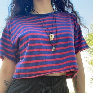Striped crop top
